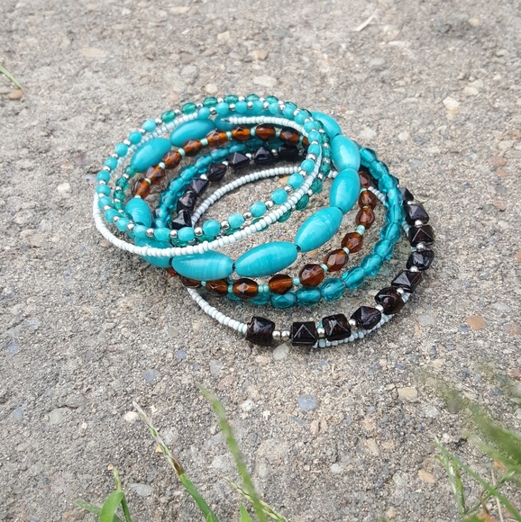 Faux Turquoise Bracelet Bundle - Picture 6 of 7